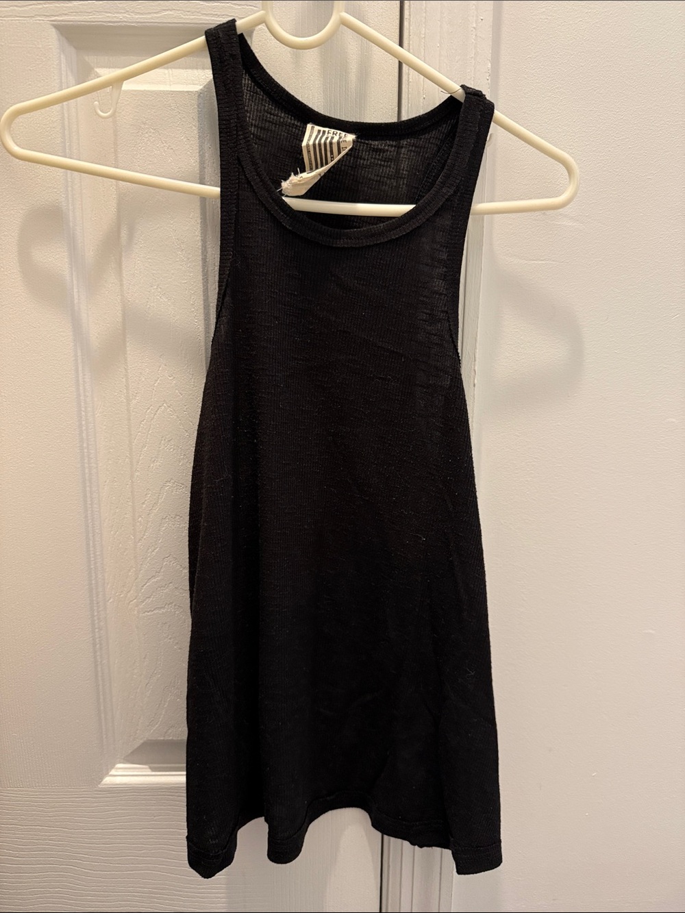 Free People Black Ribbed Tank top. Size small